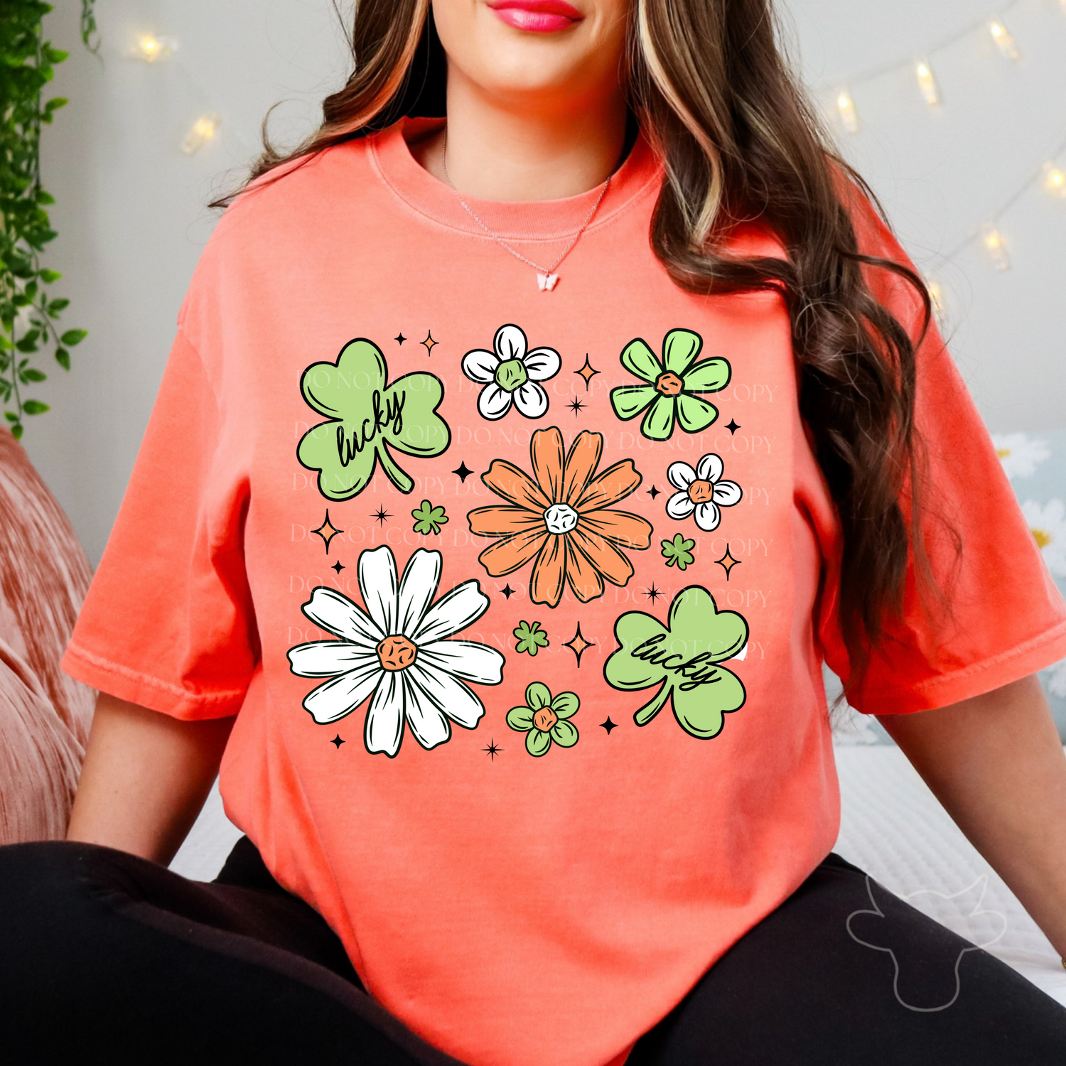 FLORAL SHAMROCK TEE