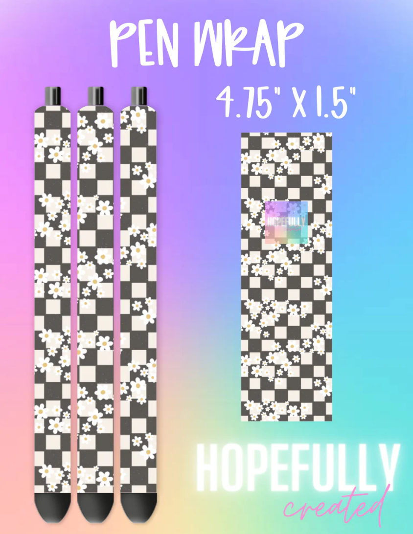 Checker Flowers Vinyl Collection - 652