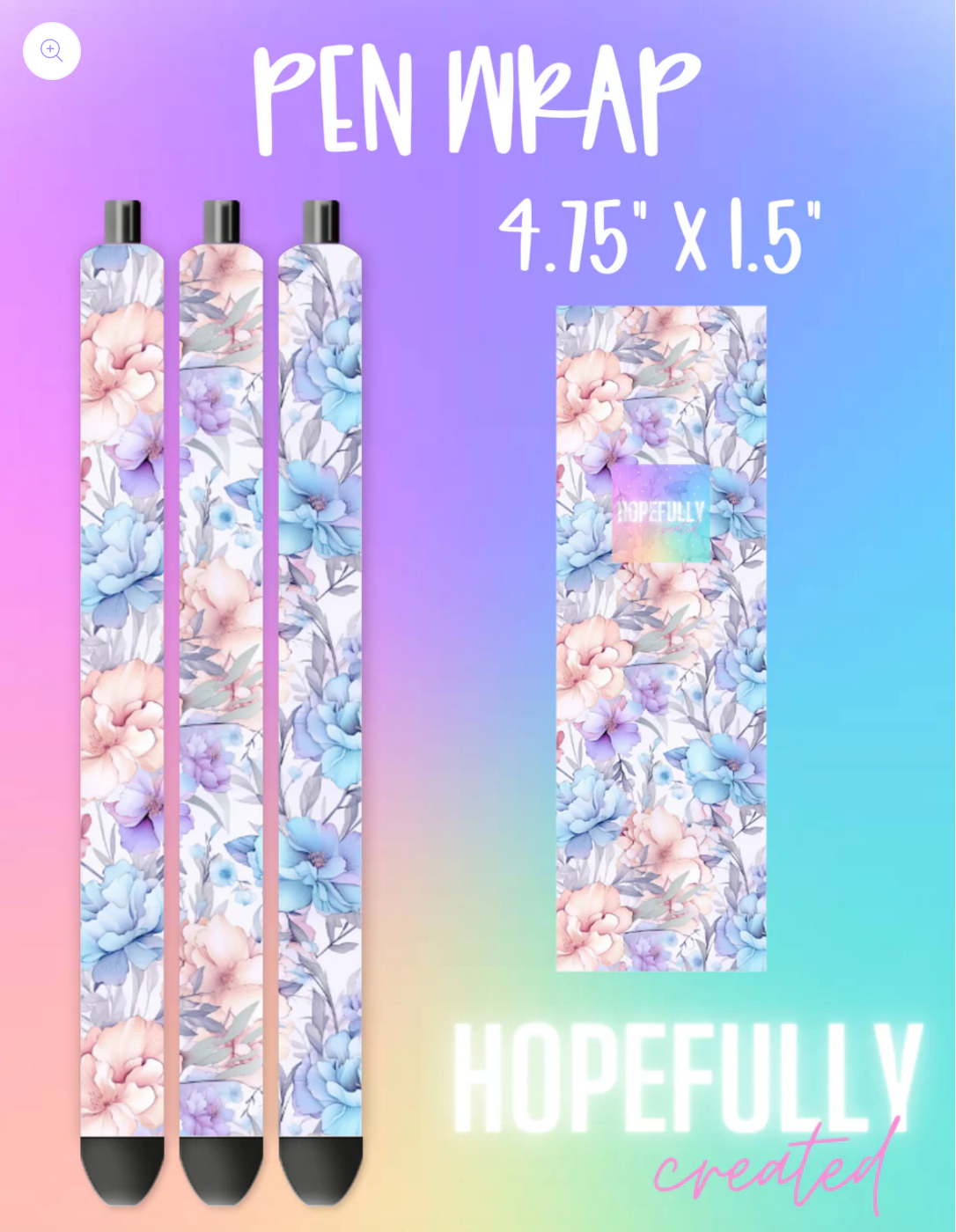 Watercolor Floral Vinyl Collection- 784