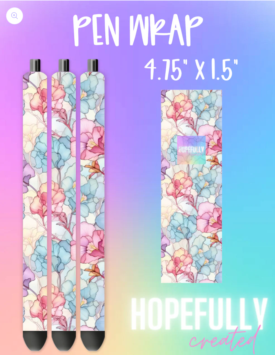 Watercolor Floral Vinyl Collection - 783