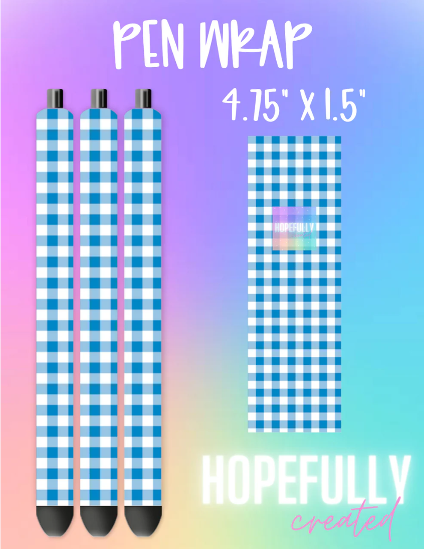Blue Plaid Vinyl Collection- 440