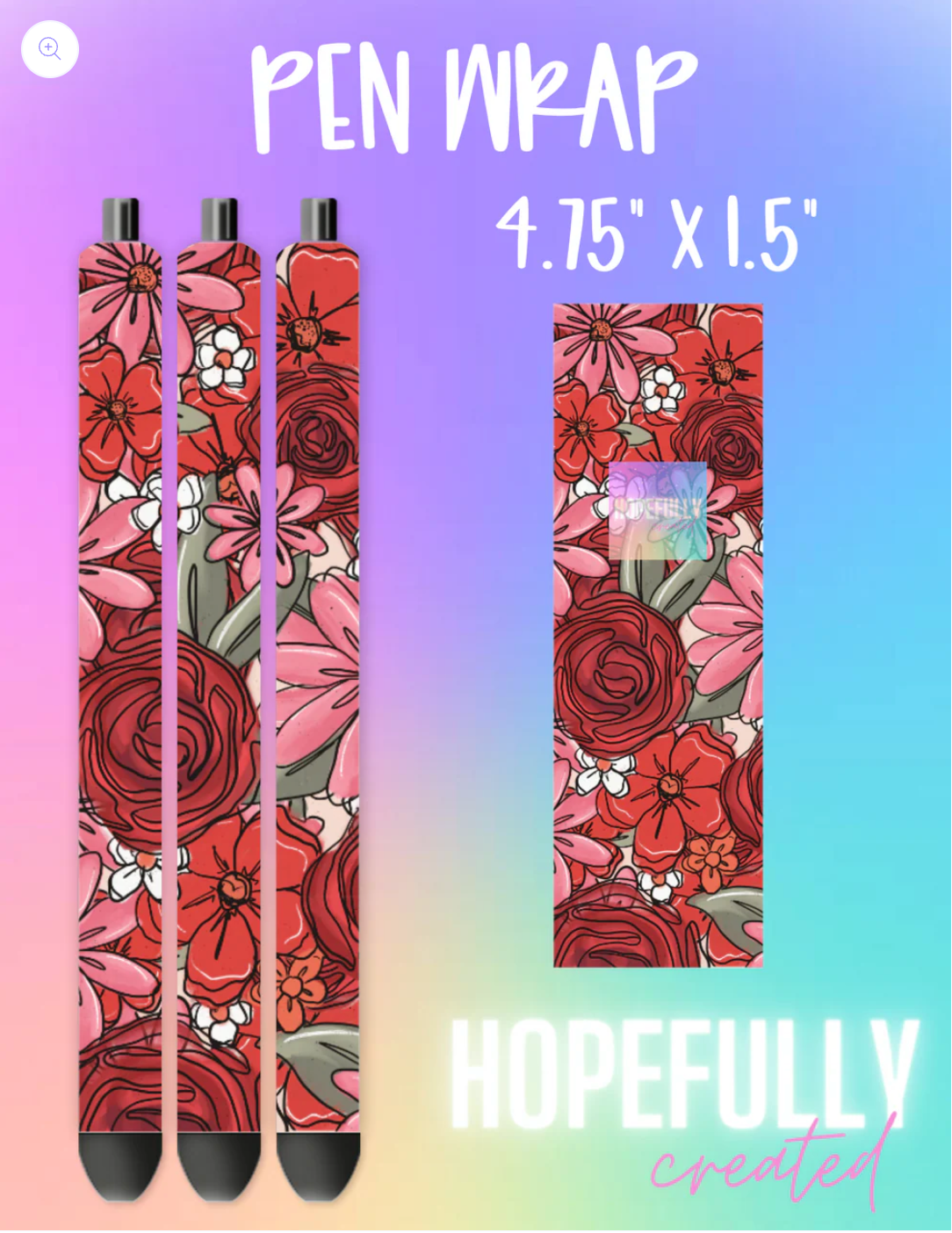 Red Flowers Vinyl Collection - 578