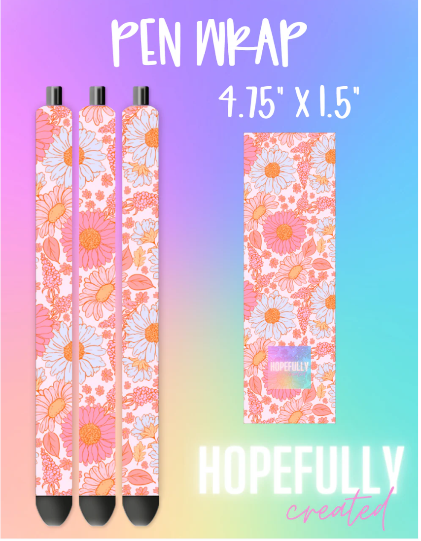 Pink Flowers Vinyl Collection- 164