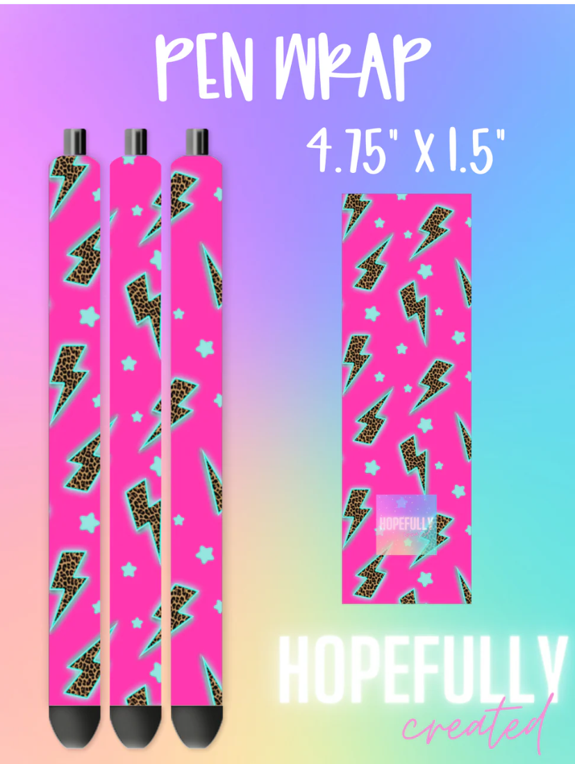 Neon Leopard Bolt Vinyl Collection-122