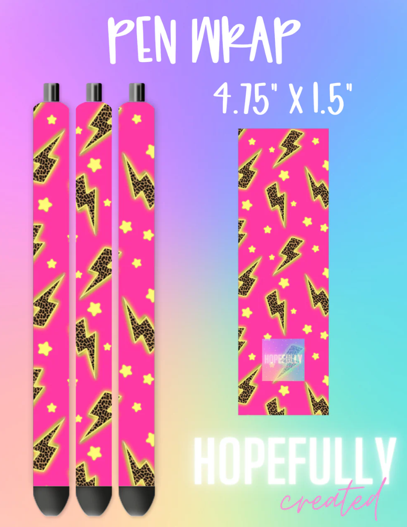 Neon Leopard Bolt Vinyl Collection-124