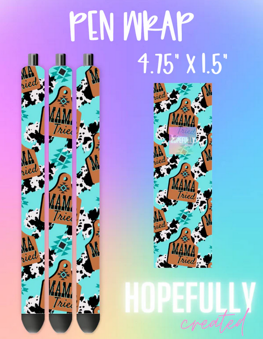 Mama Tried Western Print Vinyl Collection - 509