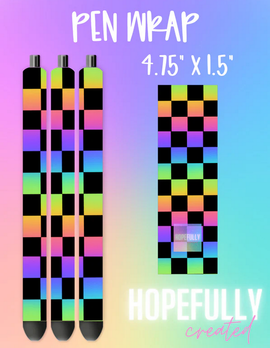 Neon Checkers Vinyl Collection -134