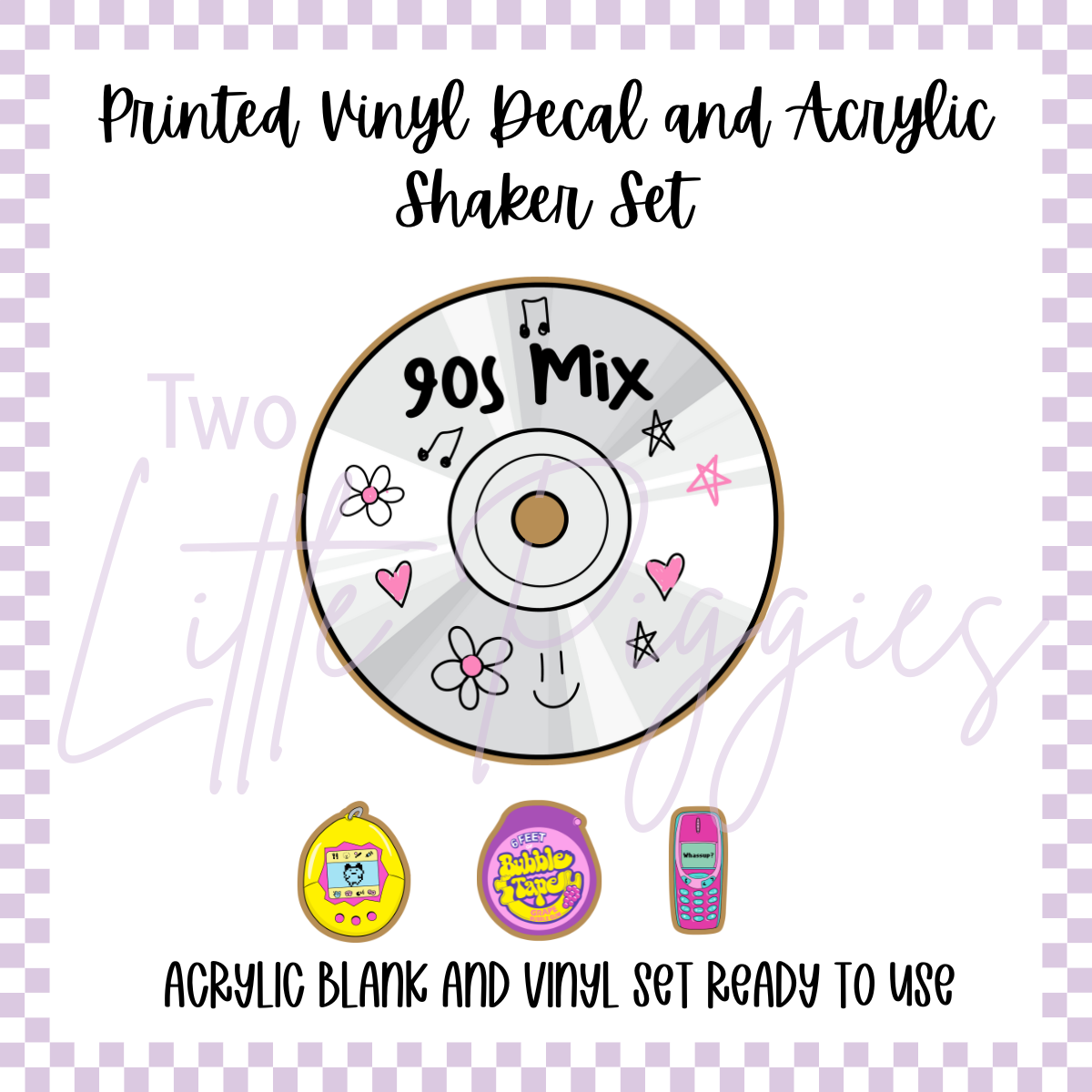Acrylic Blank & Shaker Set - 90s Mix CD