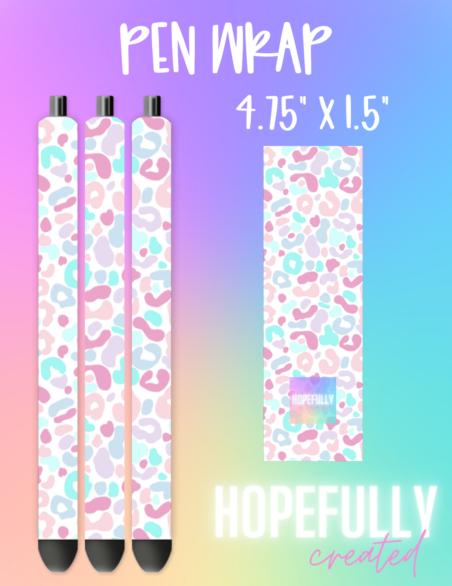 Cotton Candy Leopard Pen Wrap-100