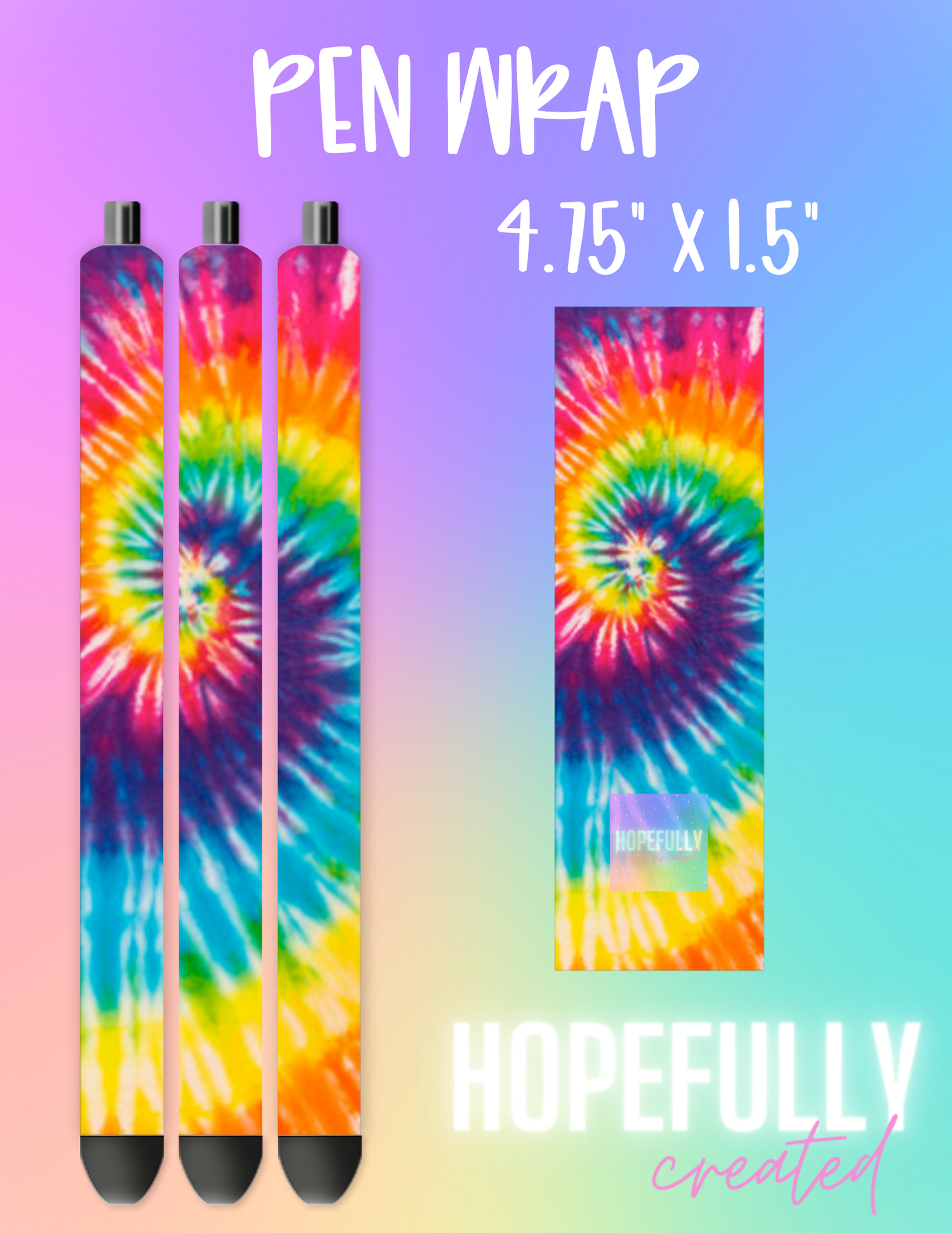 Tie Dye Pen Wrap-182