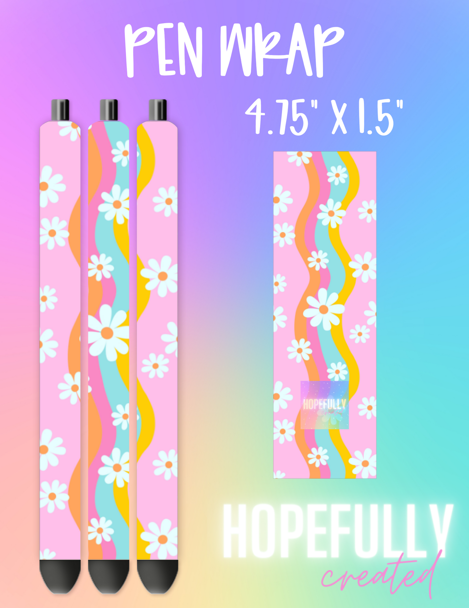 Wavy Flowers Pen Wrap-32