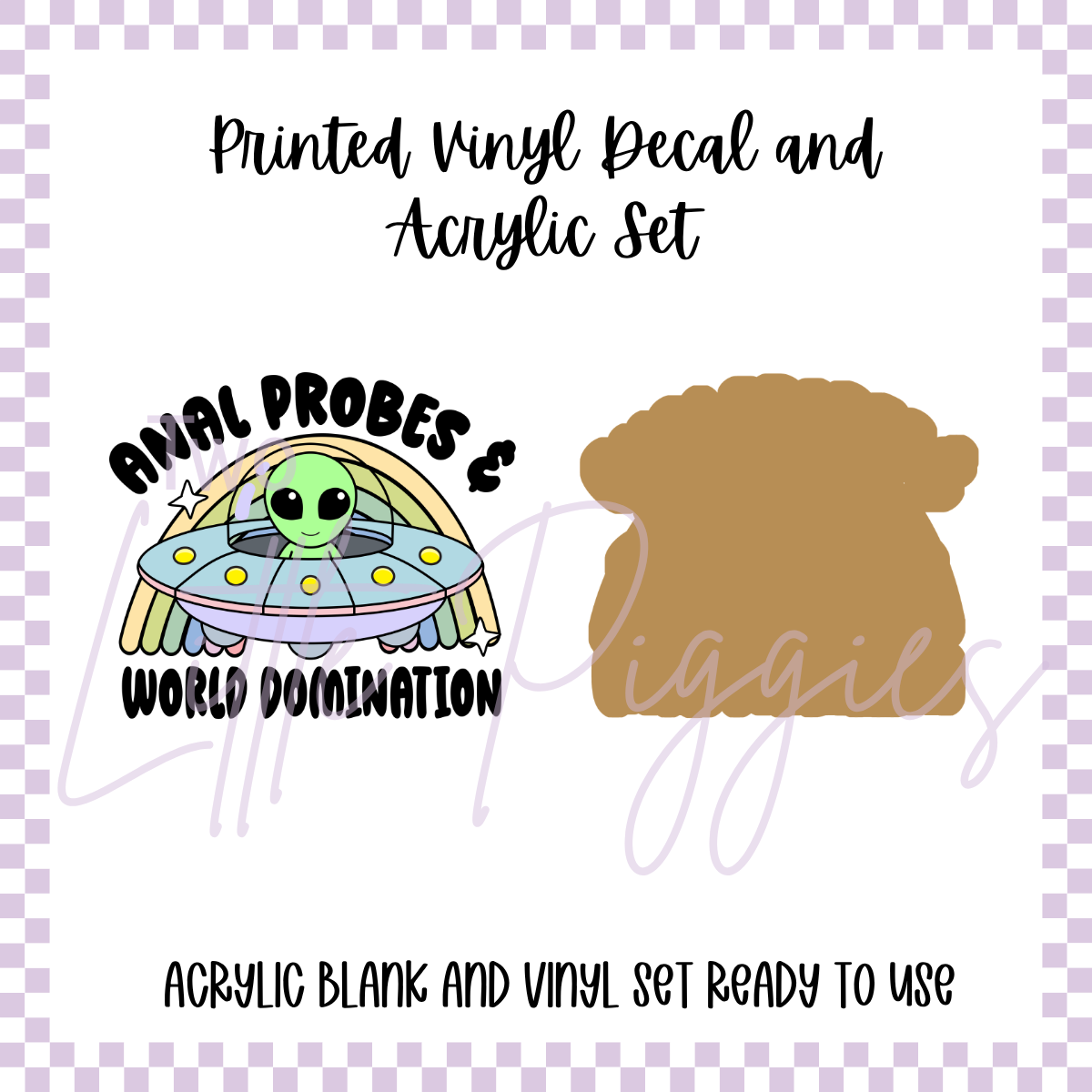 Printed Vinyl and Acrylic Set - World Domination
