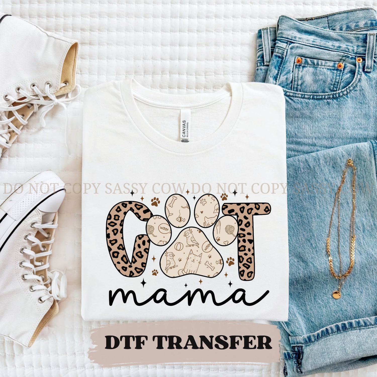 CAT MAMA - DTF TRANSFER 0157