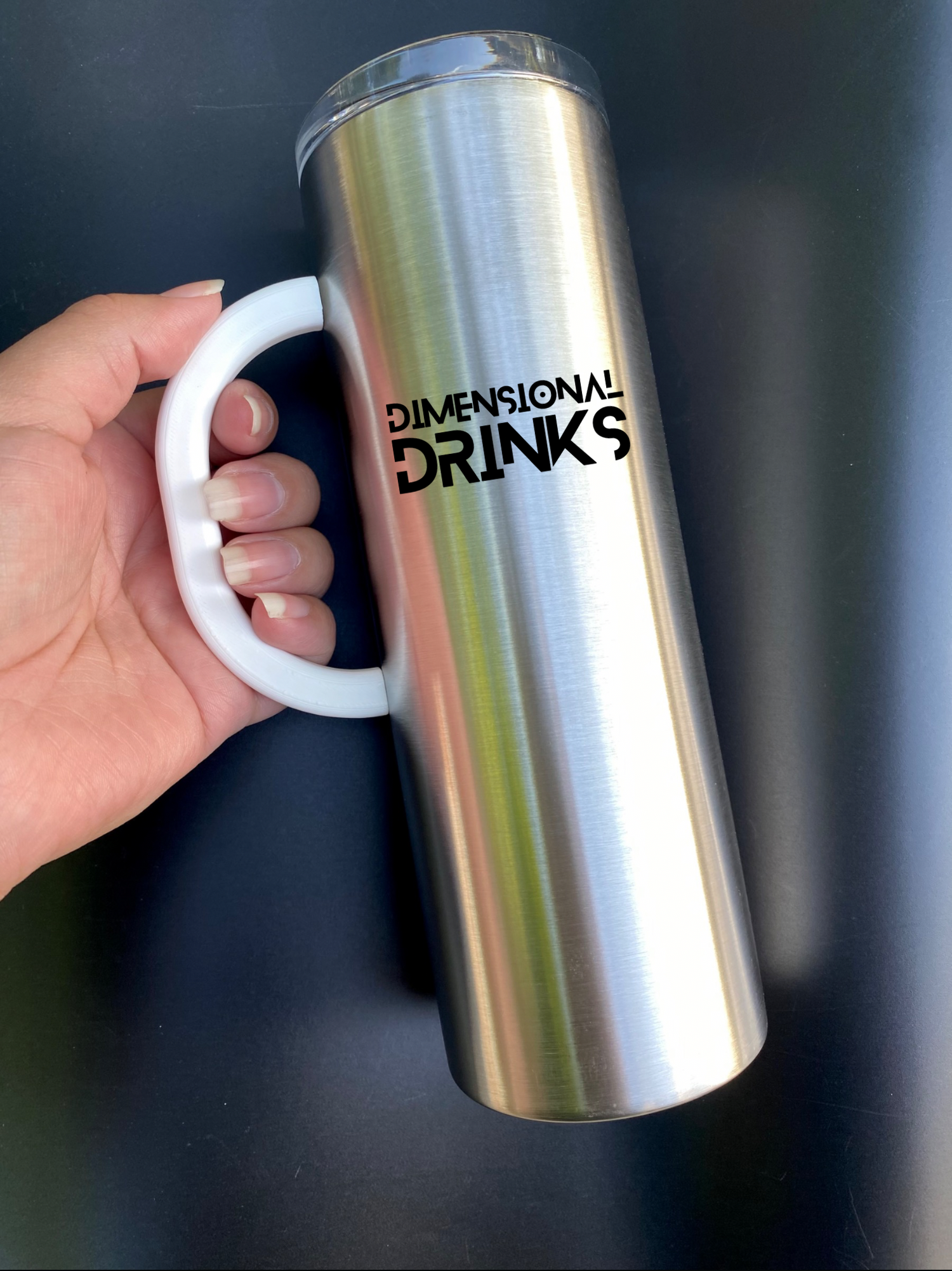 C-Shaped Tumbler Handle