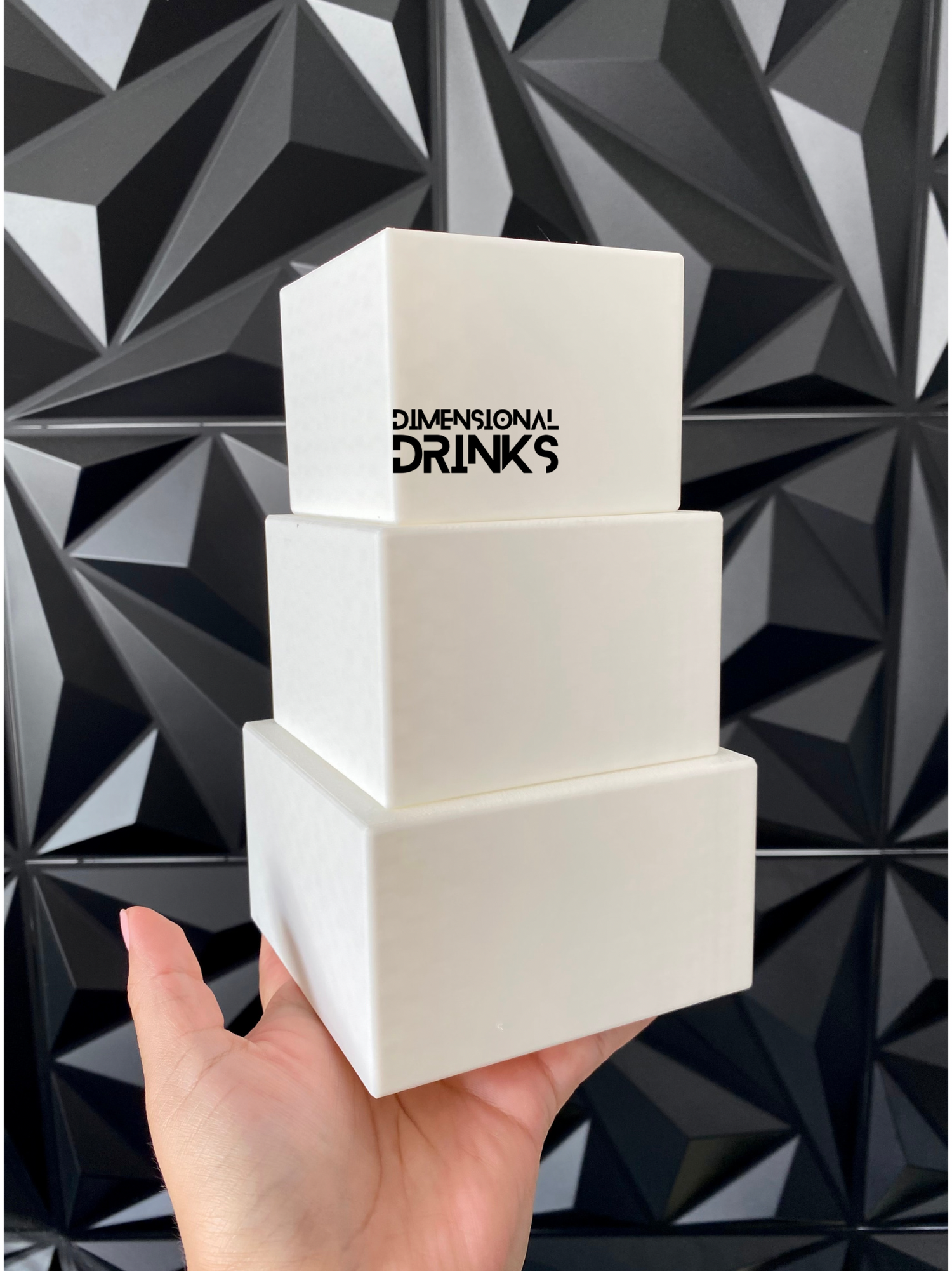 Small Stackable Box 3D Tumbler Sleeve