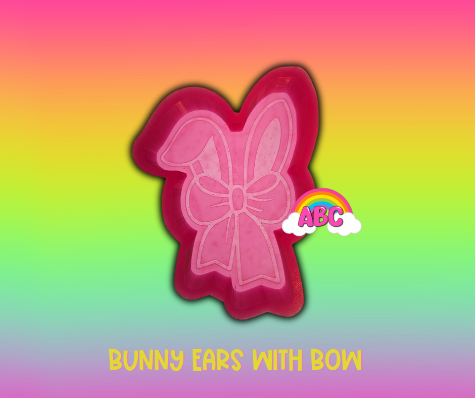 Bunny Ear with Bow Silicone Mold