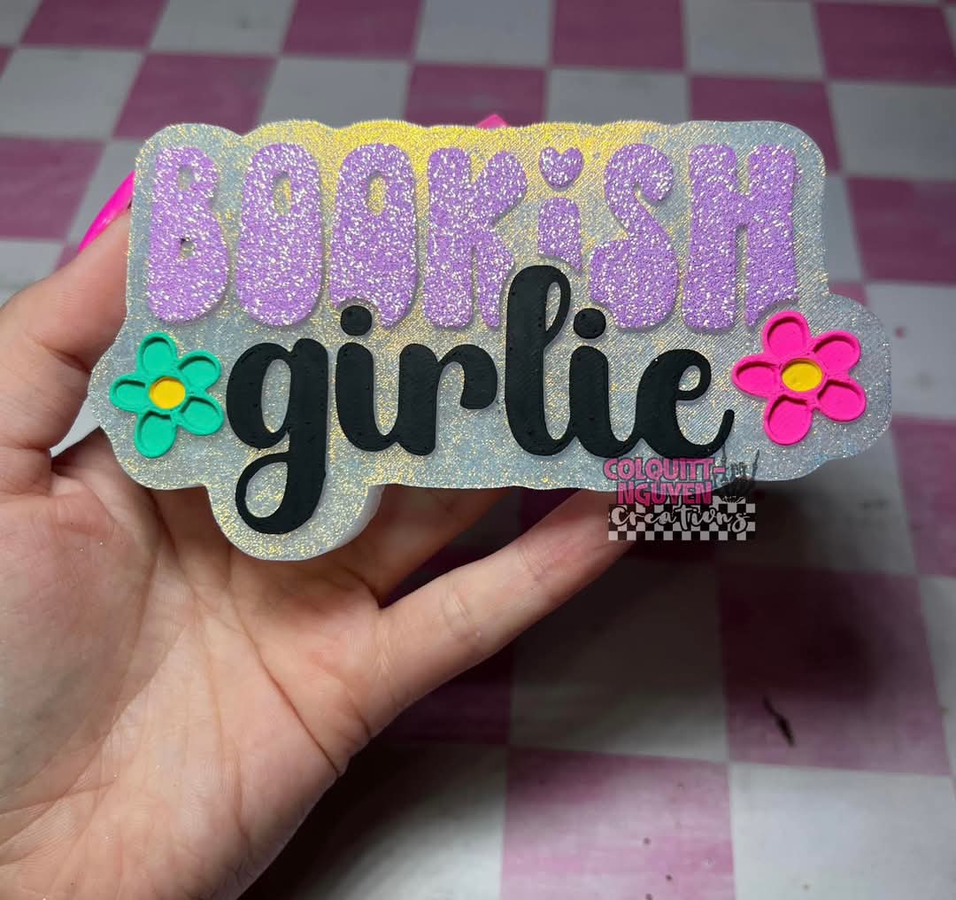 Bookish Girlie silicone mold