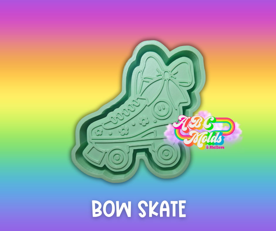 Roller Skate with Bow Silicone Mold