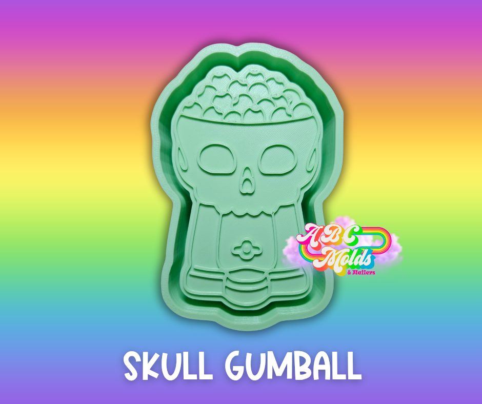 Skull Gumball Machine Silicone Mold