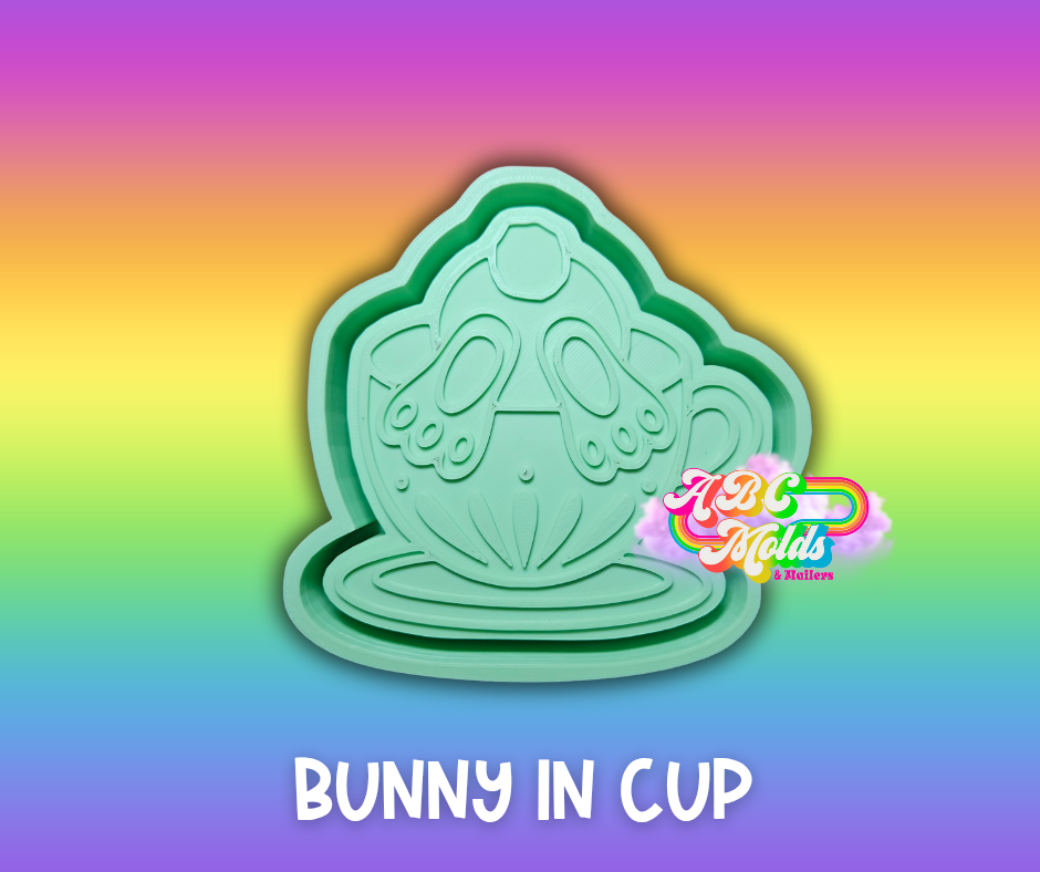 Bunny in a cup Silicone Mold