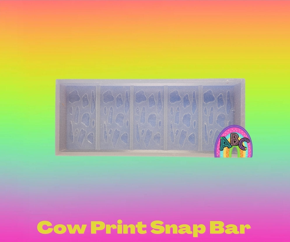 Cow Print Snap Bar mold