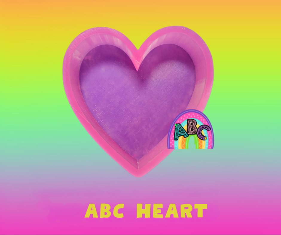 ABC Heart silicone mold